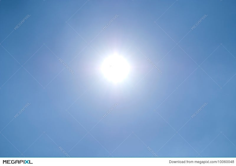 Shining Sun In A Clear Blue 10060048 Megapixl