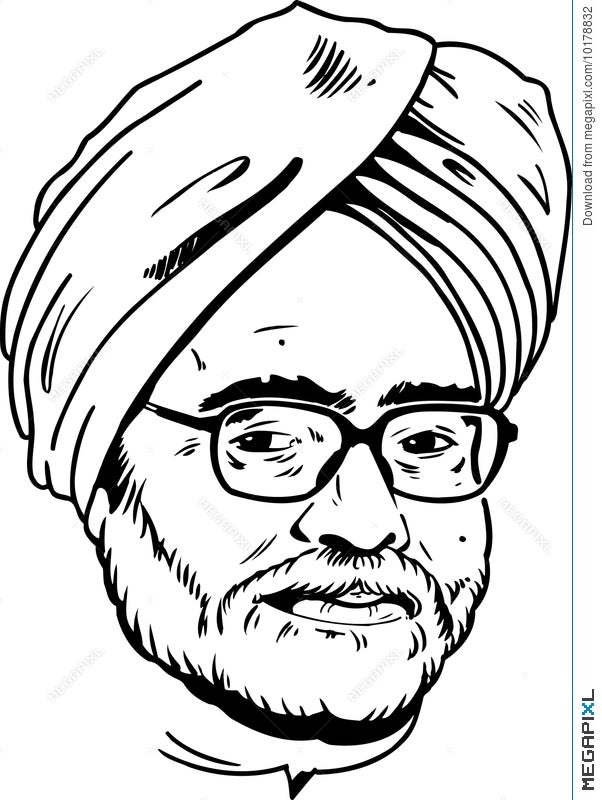 Portrait of Manmohan Singh by cokacola on Stars Portraits