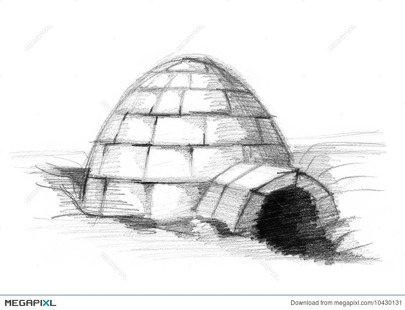 How to Draw an Igloo  Really Easy Drawing Tutorial