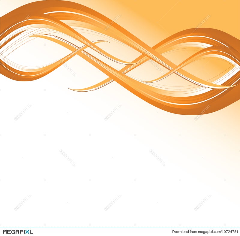 Orange Waves Background Illustration 10724781 - Megapixl