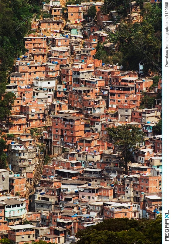 Shacks In The Favellas A Poor Neighborhood In Rio De Janeiro Stock Photo Megapixl