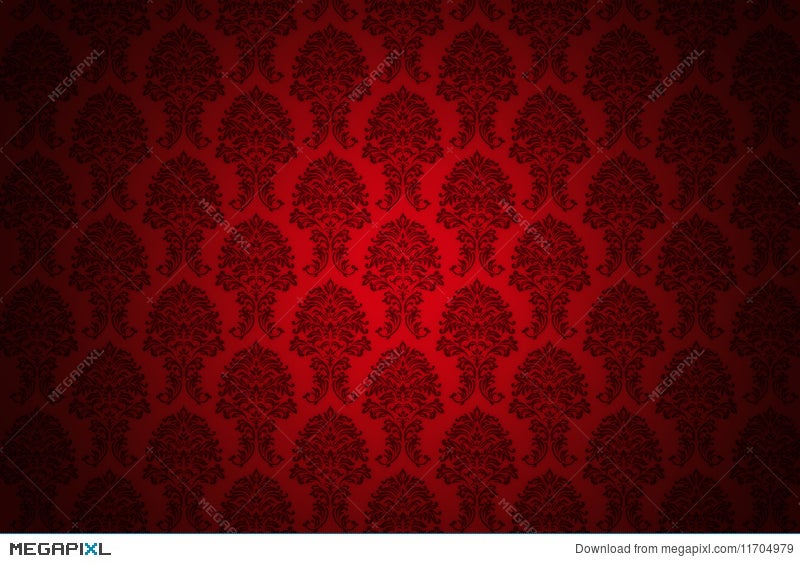 Retro Red Luxury Wallpaper Illustration 11704979 - Megapixl