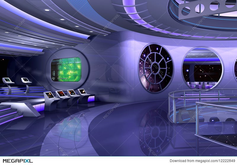 3D Spaceship Interior Illustration 12222849 - Megapixl