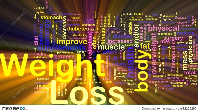 Weight Loss Background Concept Glowing Illustration 12289290 - Megapixl