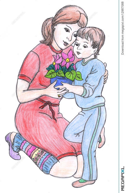 Young Mom Hug Baby Breastfeeding Logo Graphic by Roossoo · Creative Fabrica
