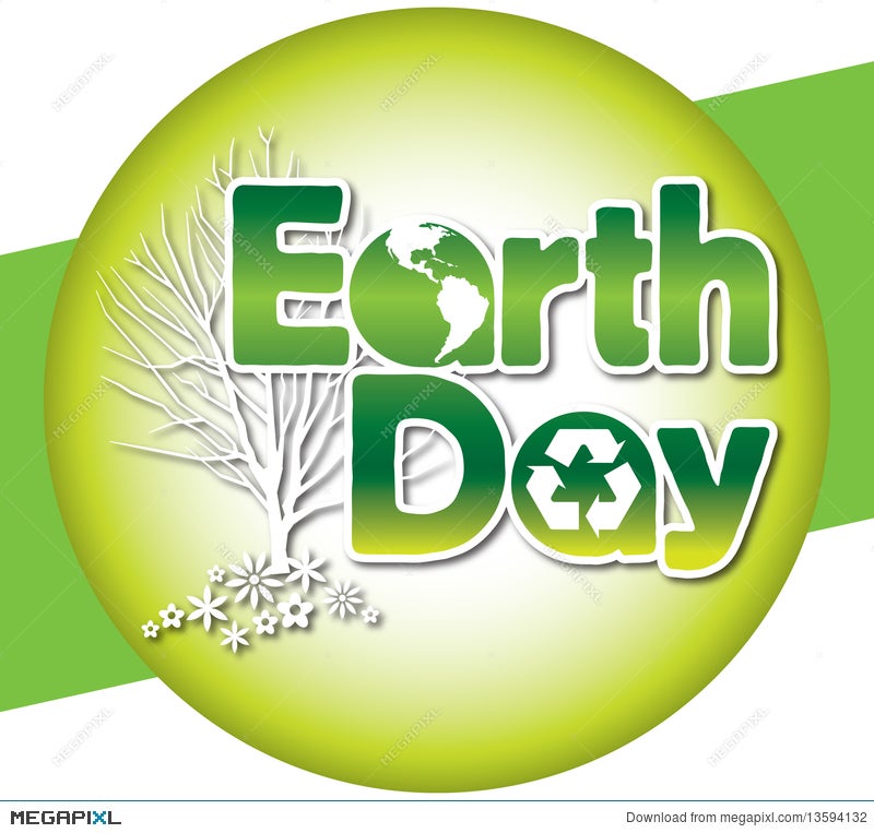 Earth Day Logo Type Illustration 13594132 Megapixl