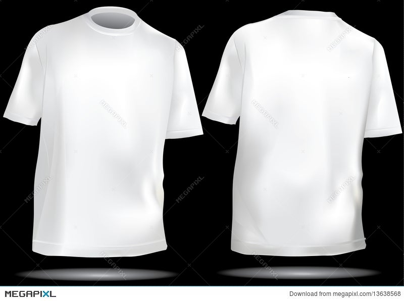 Plain White Shirt Front And Back mockup