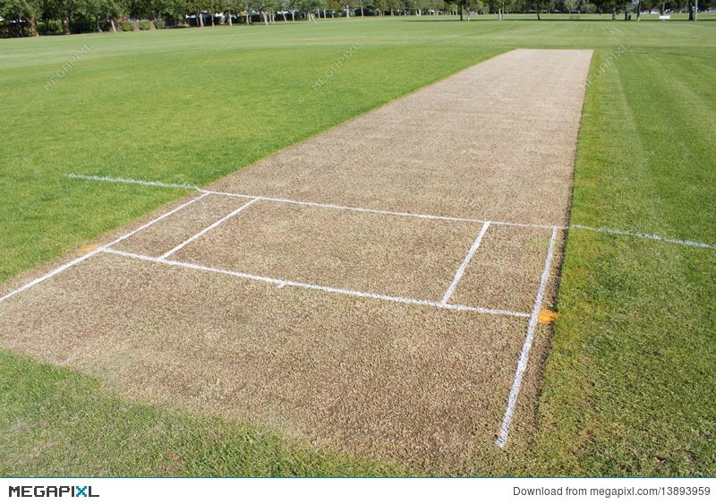 Cricket Pitch Empty Stock Photo 13893959 - Megapixl