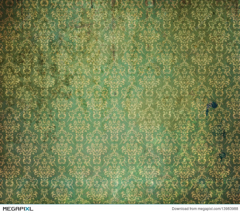 Old Green Wallpaper Stock Photo 13983988 - Megapixl