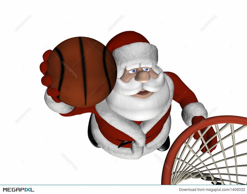 Santa Basketball 1 Illustration 1409332 Megapixl