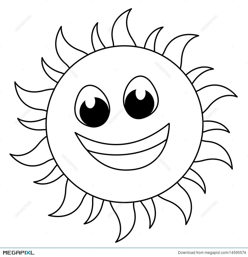 kid with a sun logo clipart