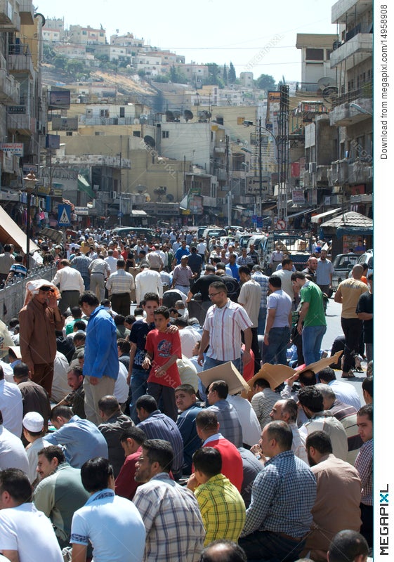 Prayer Time In Amman, Jordan During Stock Photo -
