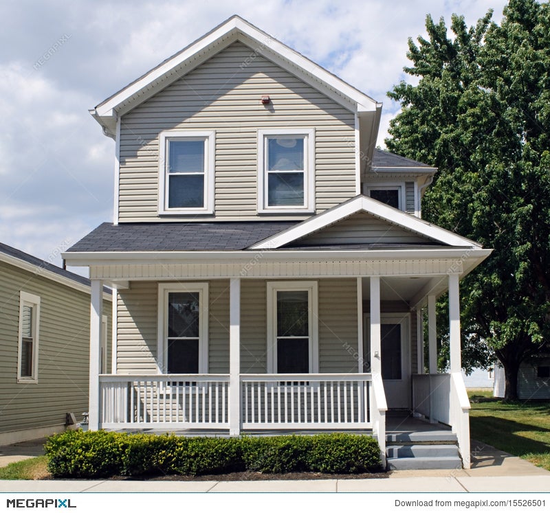 Tan House With Porch Stock Photo 15526501 Megapixl Tan House With Porch Stock Photo 15526501 Megapixl
