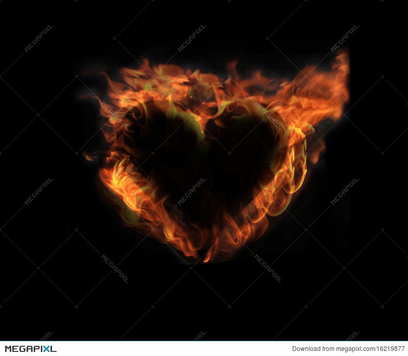 Heart On Fire 2 Stock Photo Megapixl