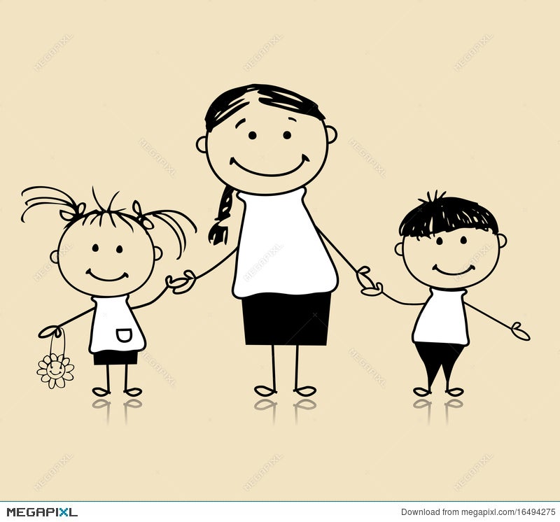 Family Sketch Vector Art Icons and Graphics for Free Download