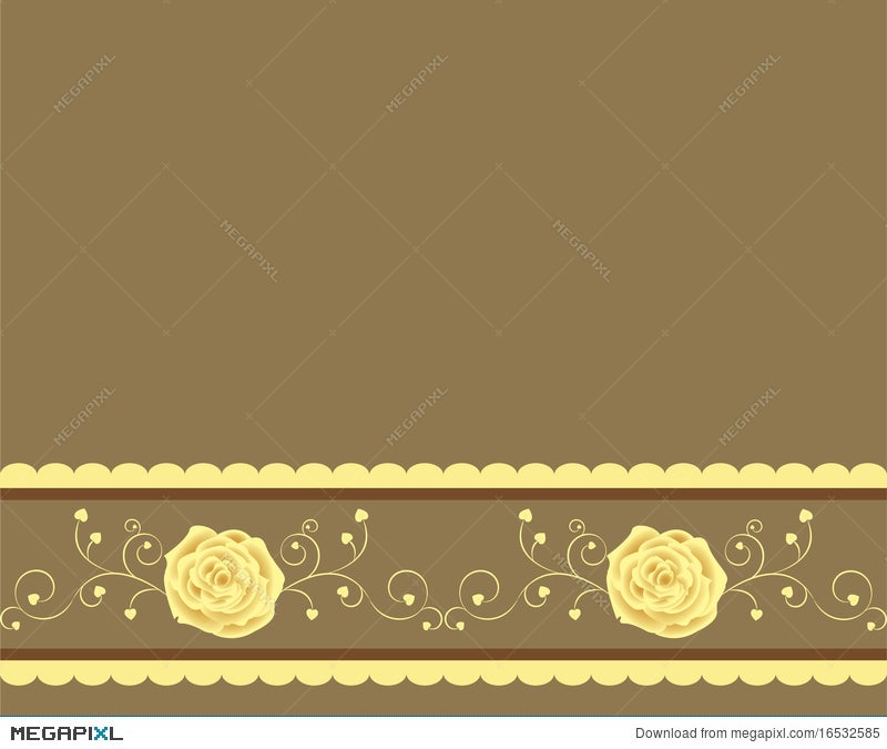 Golden Rose Background Illustration Megapixl