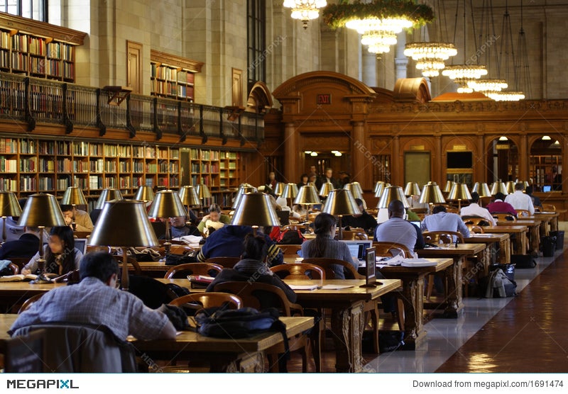 New York Public Library Reading Room Stock Photo 1691474