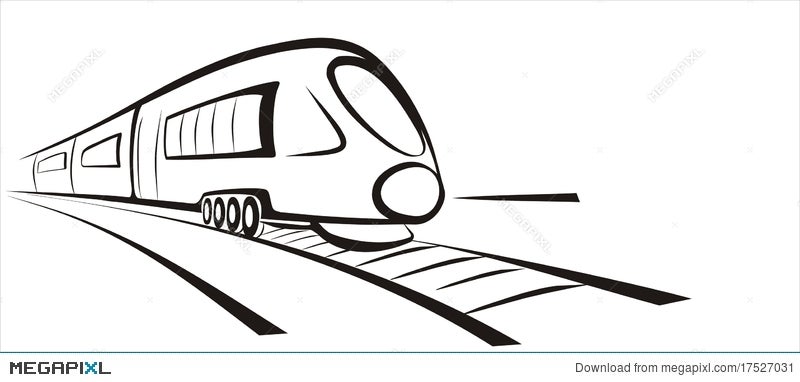 Modern train concept Vector by cherezoff Vectors  Illustrations Free  download  Yayimages