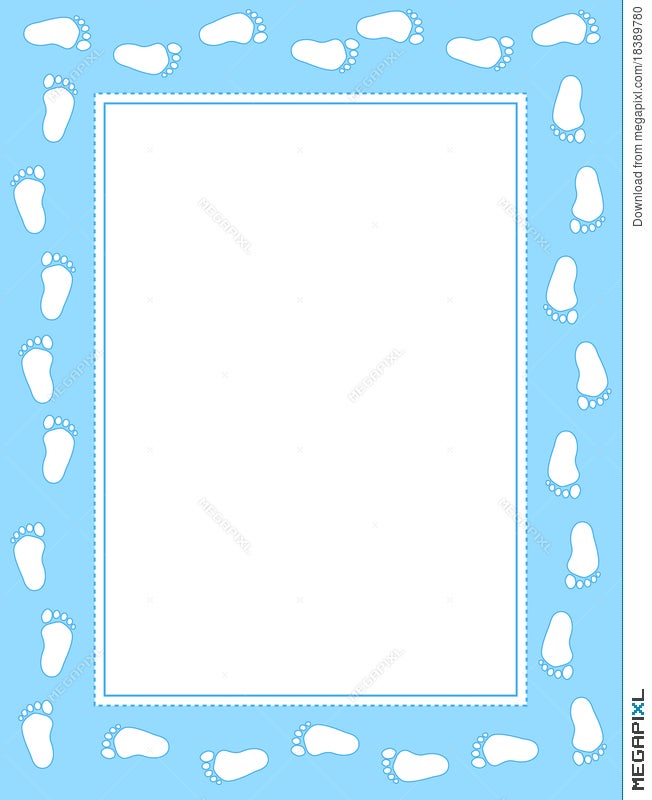 baby feet clip art borders