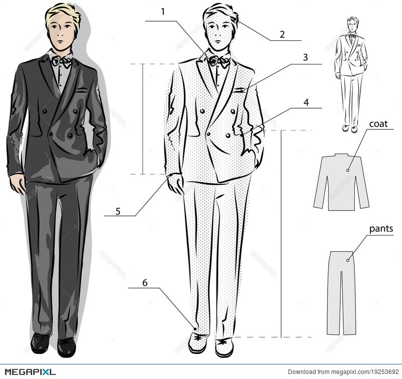 suit sketch design