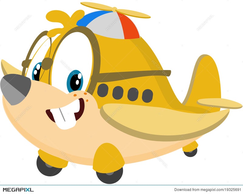 cute cartoon plane