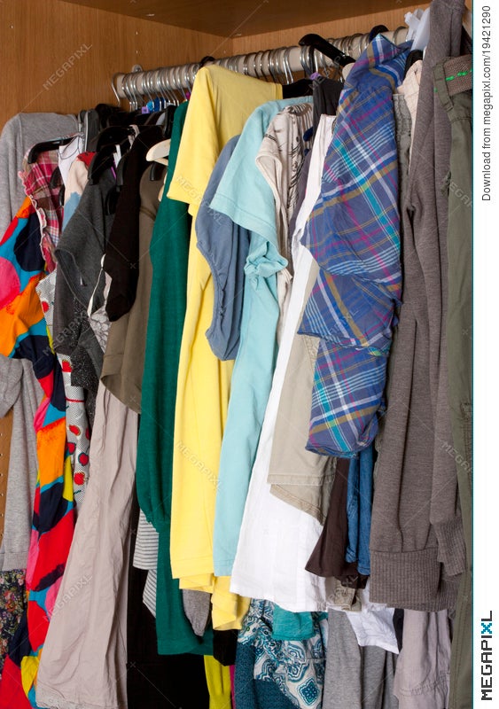 Messy Wardrobe Stock Photo 19421290 Megapixl