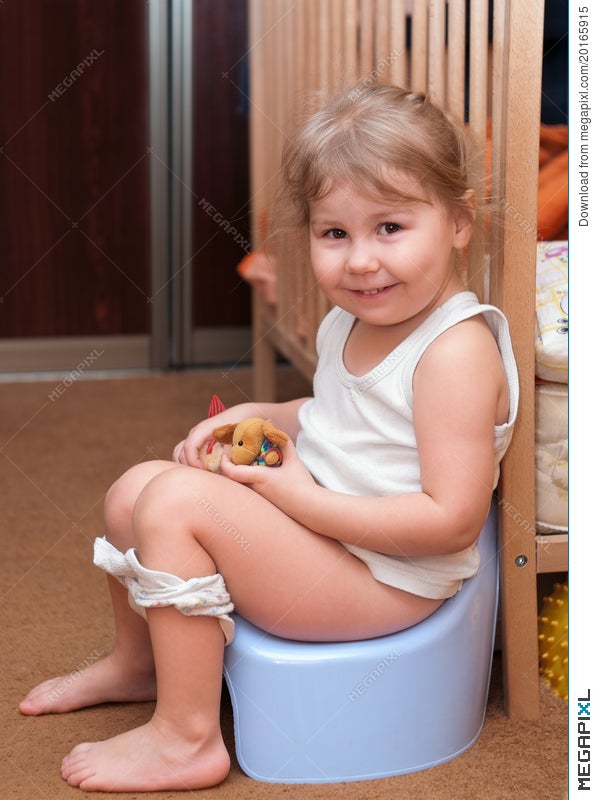 Little Girl Potty Peeing