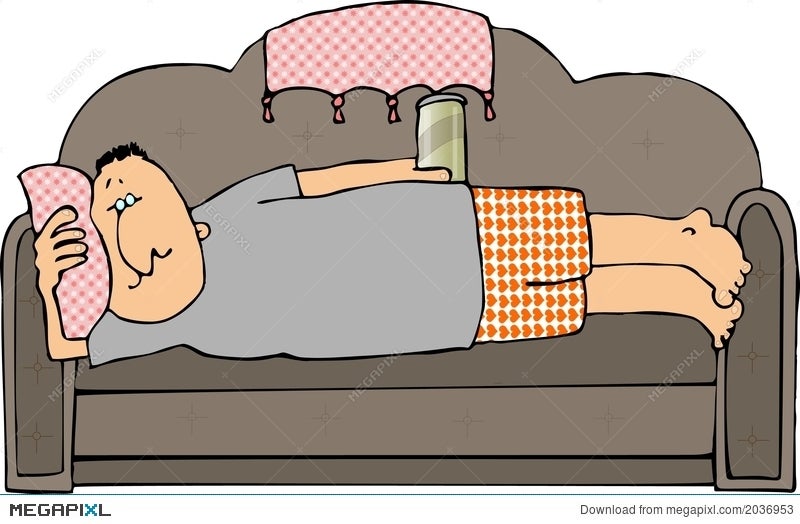 free clipart couch potato