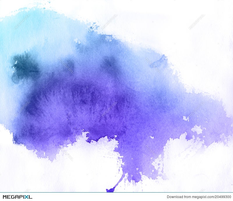 Blue Spot, Watercolor Background Illustration 20499300 - Megapixl