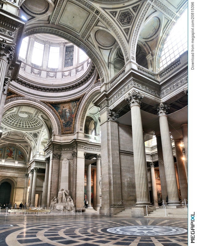 Interior Of The Pantheon Paris Stock Photo 20815396 Megapixl