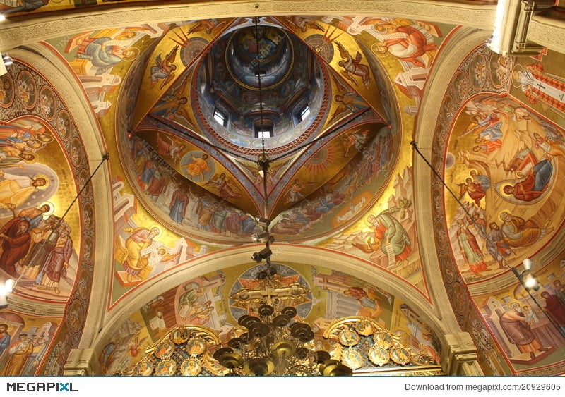 Church Ceiling Paintings Stock Photo 20929605 Megapixl