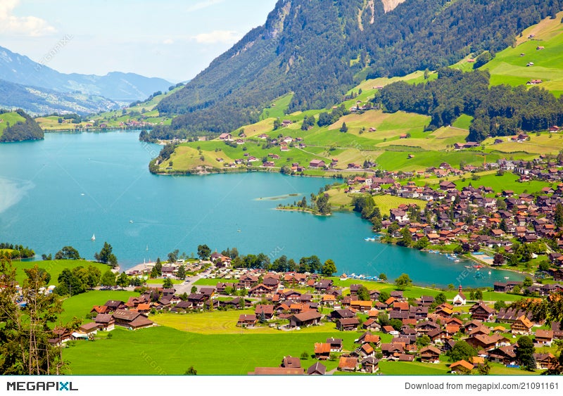 Lungern Village In Switzerland Stock Photo 21091161 - Megapixl