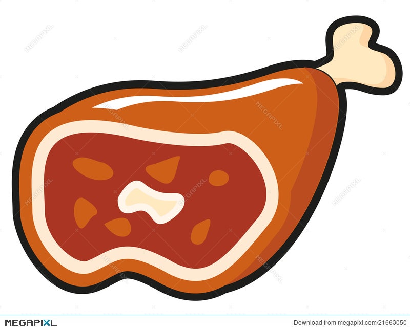 Illustration Of Cartoon Meat Illustration 21663050 Megapixl