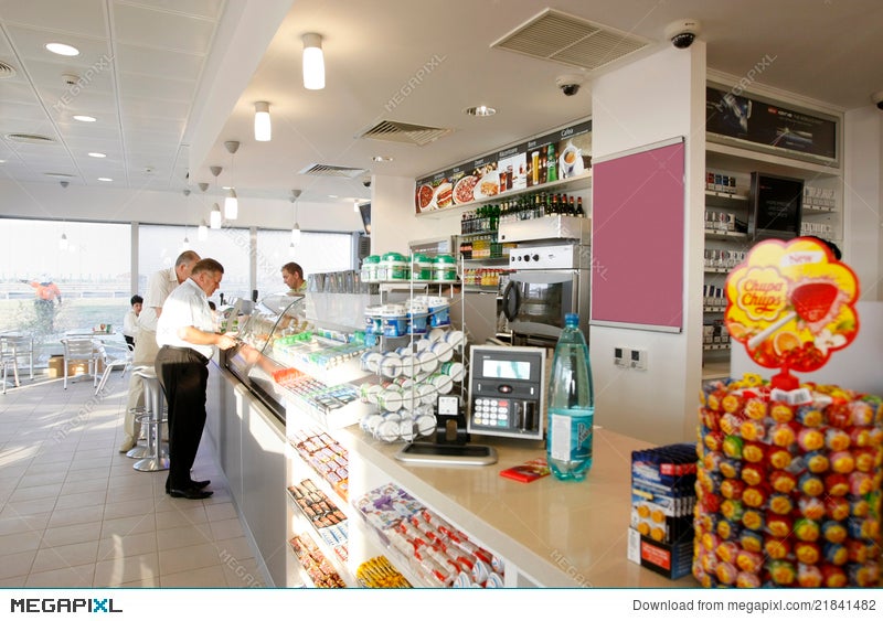 Gas Station Shop Interior Stock Photo Megapixl