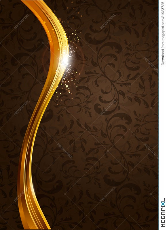 Gold And Brown Abstract Background Illustration 21923725 - Megapixl