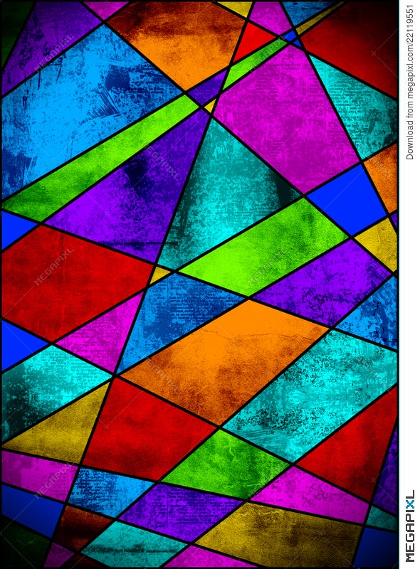 Colorful Texture Stained Glass Texture Illustration Megapixl