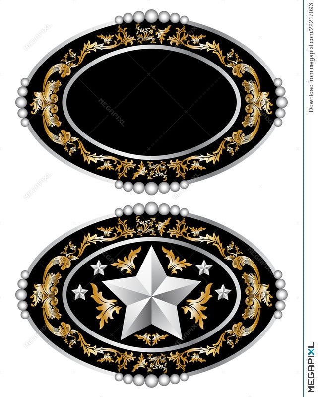 belt buckle vector