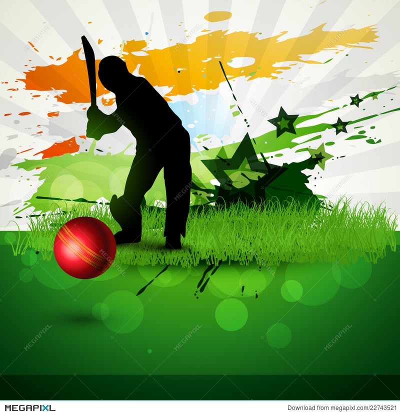 Cricket Vector Background Illustration 22743521 - Megapixl