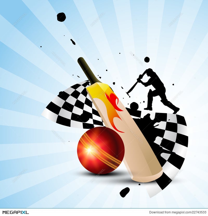 Cricket Background Illustration 22743533 - Megapixl