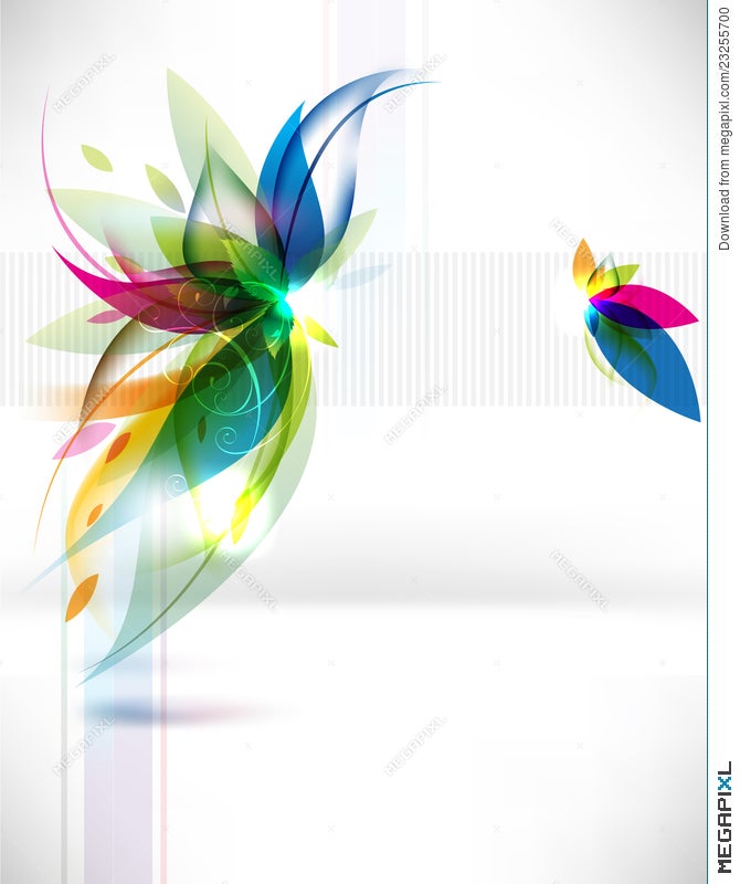 Vector Abstract Multicolor Leaf Background Illustration 23255700 - Megapixl