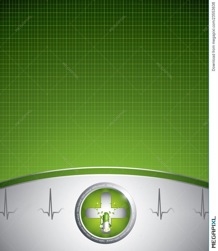 Green Medical Background Illustration 23553638 - Megapixl