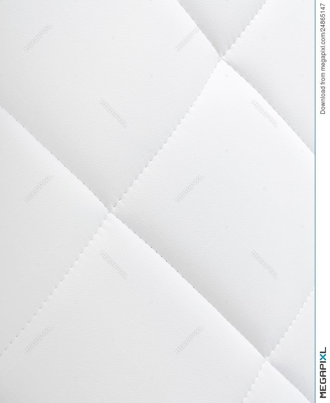 White Leather Texture Sofa Background Stock Photo 24865147