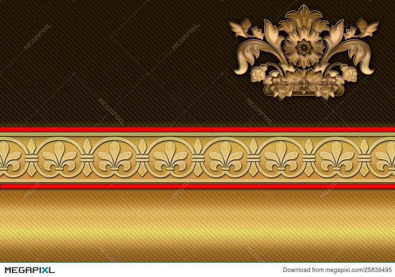 Business Card Template. Golden Background. Illustration 25839495 - Megapixl