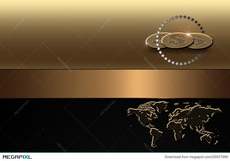 Business Card Template. Golden Background. Illustration 25937980 - Megapixl