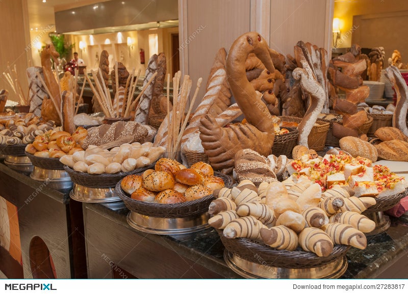 Bread Display At A Hotel Buffet Stock Photo 27283817 - Megapixl