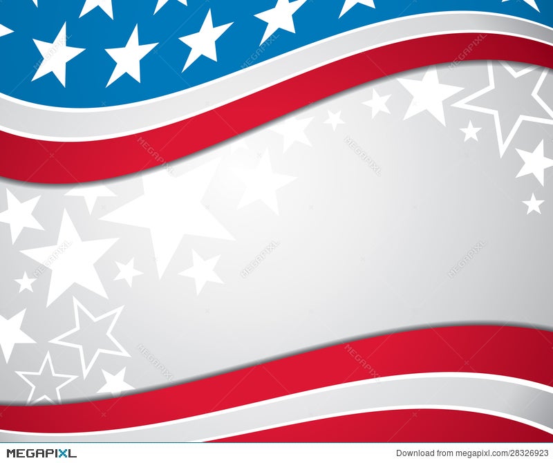 American Flag Background Illustration 28326923 - Megapixl