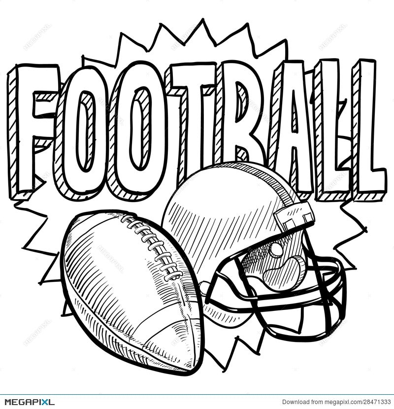 Hand Drawn Vintage Sketch Football Theme Stock Vector Royalty Free  705217909  Shutterstock