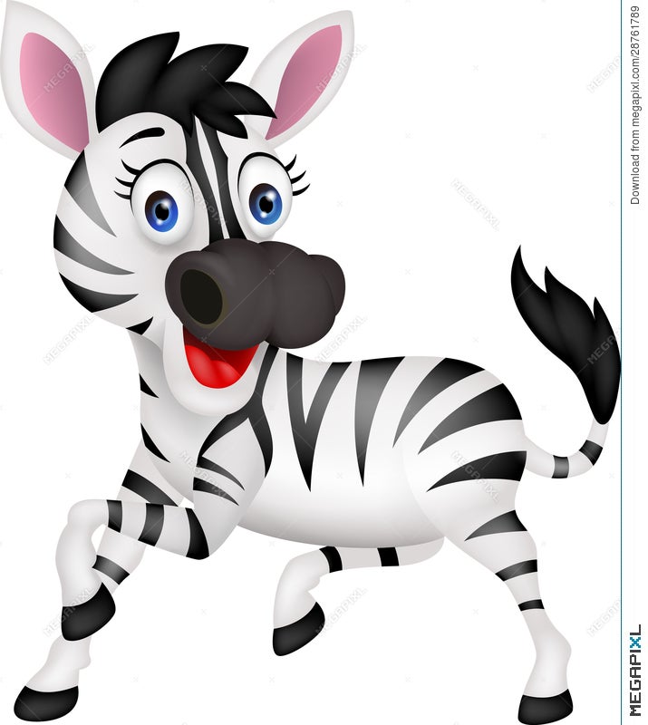 Funny Zebra Illustration 28761789 - Megapixl