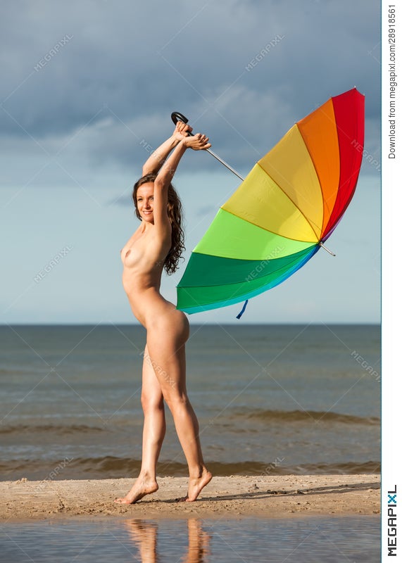 Nude Woman With Umbrella Telegraph