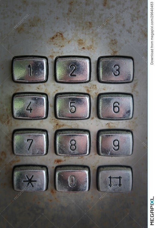 Old Phone Keypad Numbers Stock Photo 29640483 Megapixl